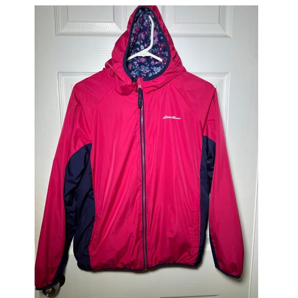 Eddie Bauer Women's Reversible windbreaker fleece Jacket Size Small - Picture 1 of 7